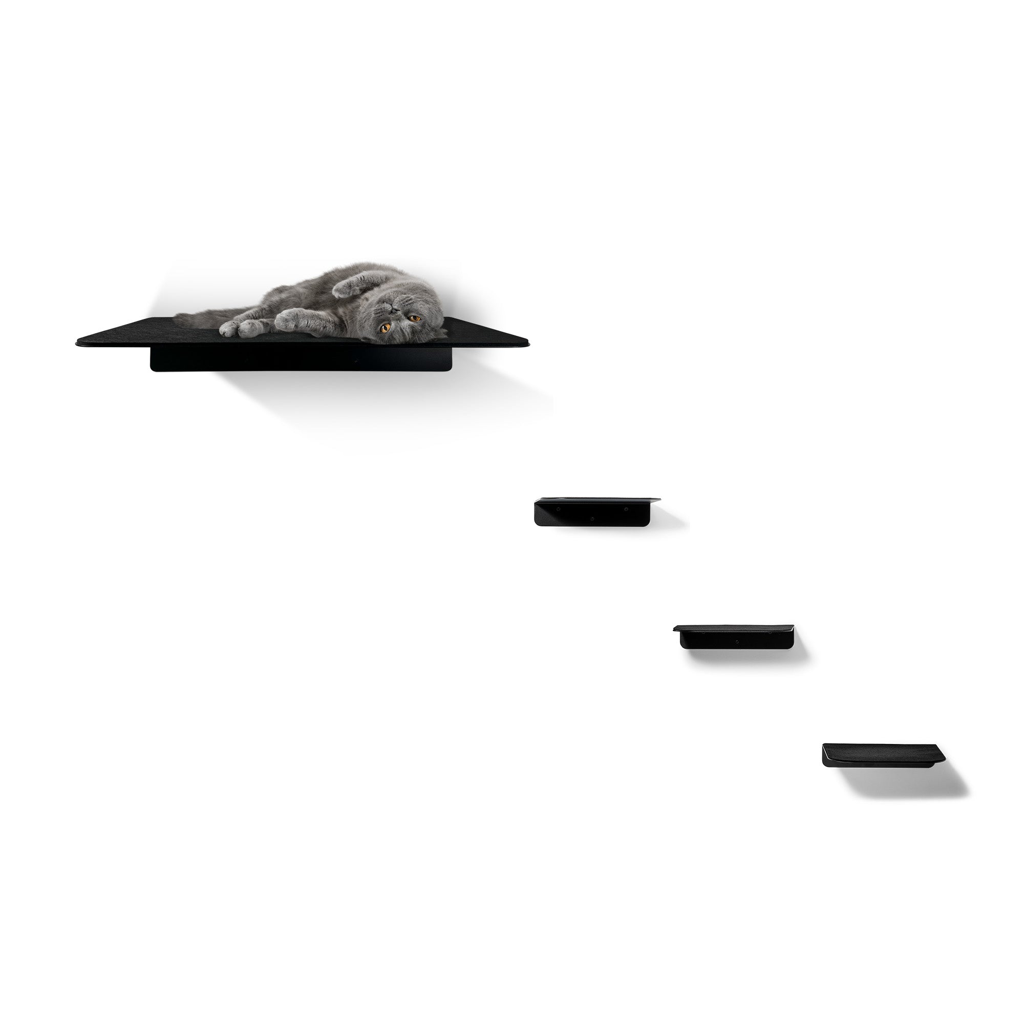 STYA Katzen Kletterwand | Set Minimalist Wandliege XXL | Linie WL300