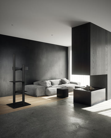 Design Kratzbaum MS 610, schwarz - XXL, Metall + Filz, stabil | STYA