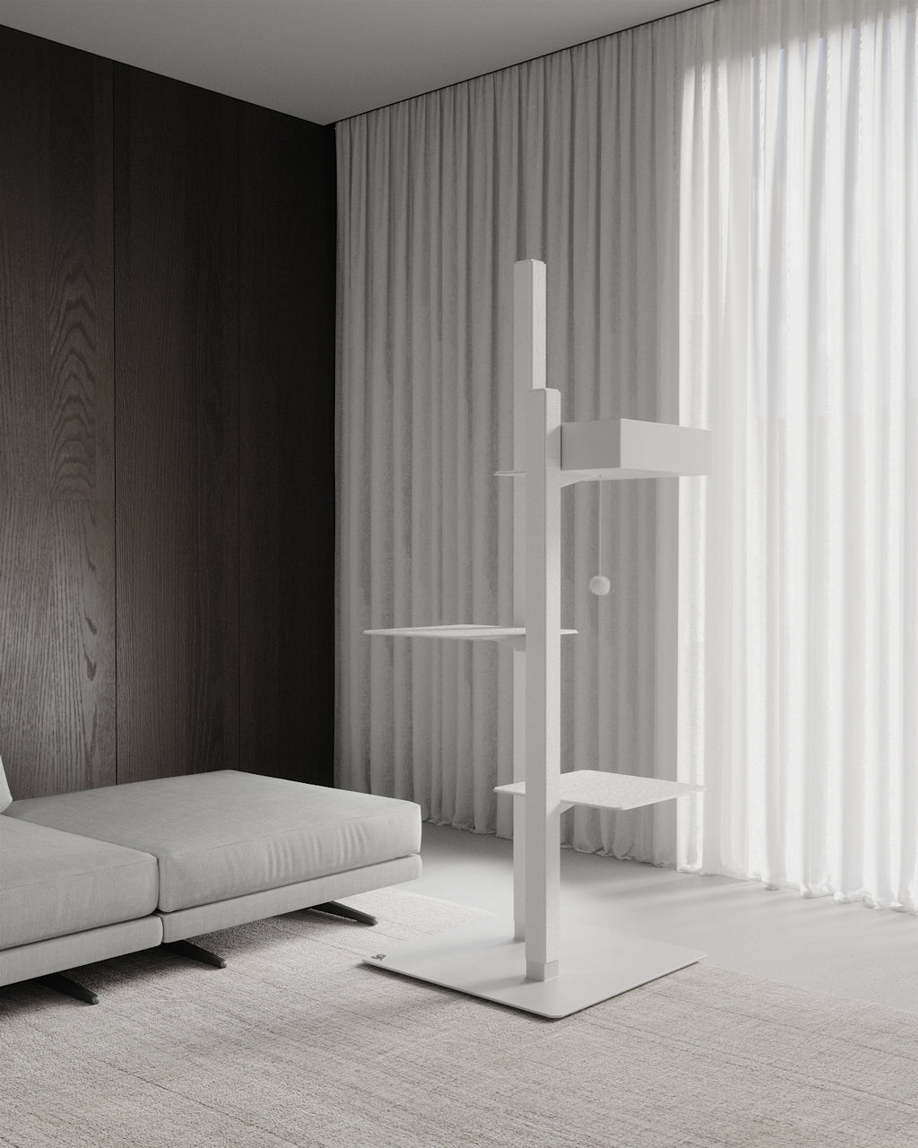 STYA Katzen Kratzbaum MS610 | Weiß
