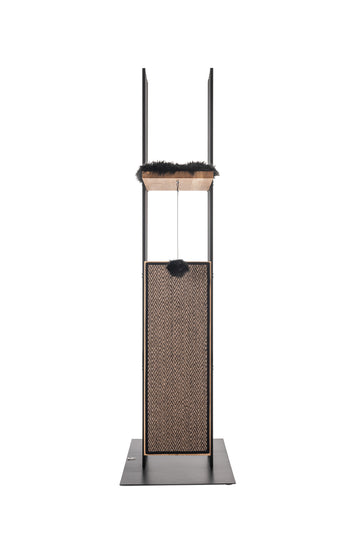 Design Kratzbaum MS 220, schwarz - XXL, Holz, stabil | STYA