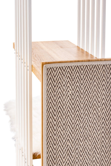 stya kratzbaum Design Kratzbaum MS 220, weiß - XXL, Holz, stabil