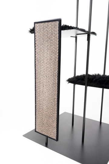 Design Kratzbaum MS 310, schwarz - XXL, Holz, stabil