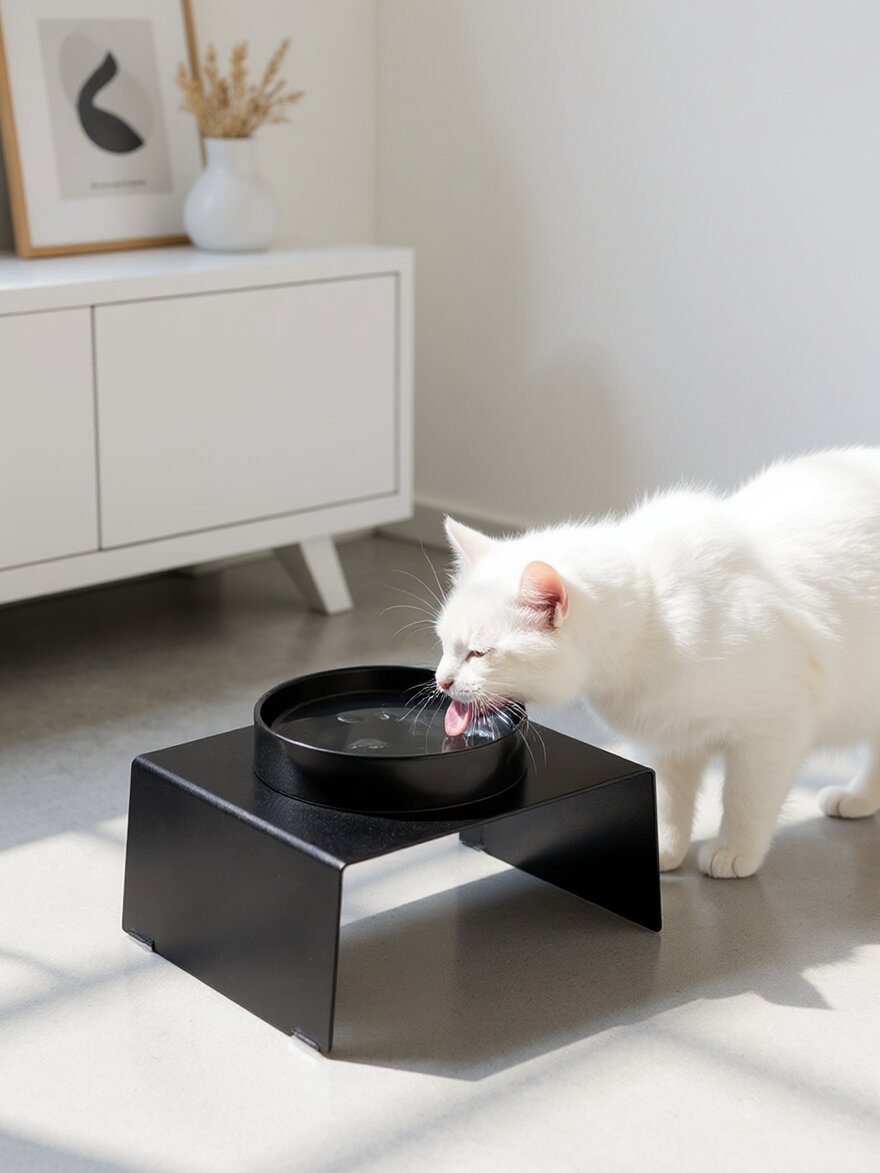 STYA Katzen Futternapf FE210 | Schwarz