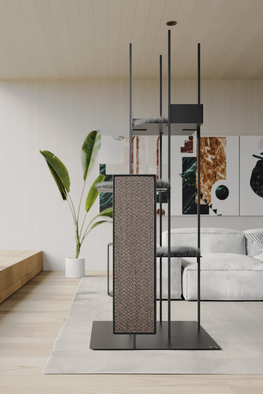 STYA Katzen Kratzbaum MS310 | Schwarz