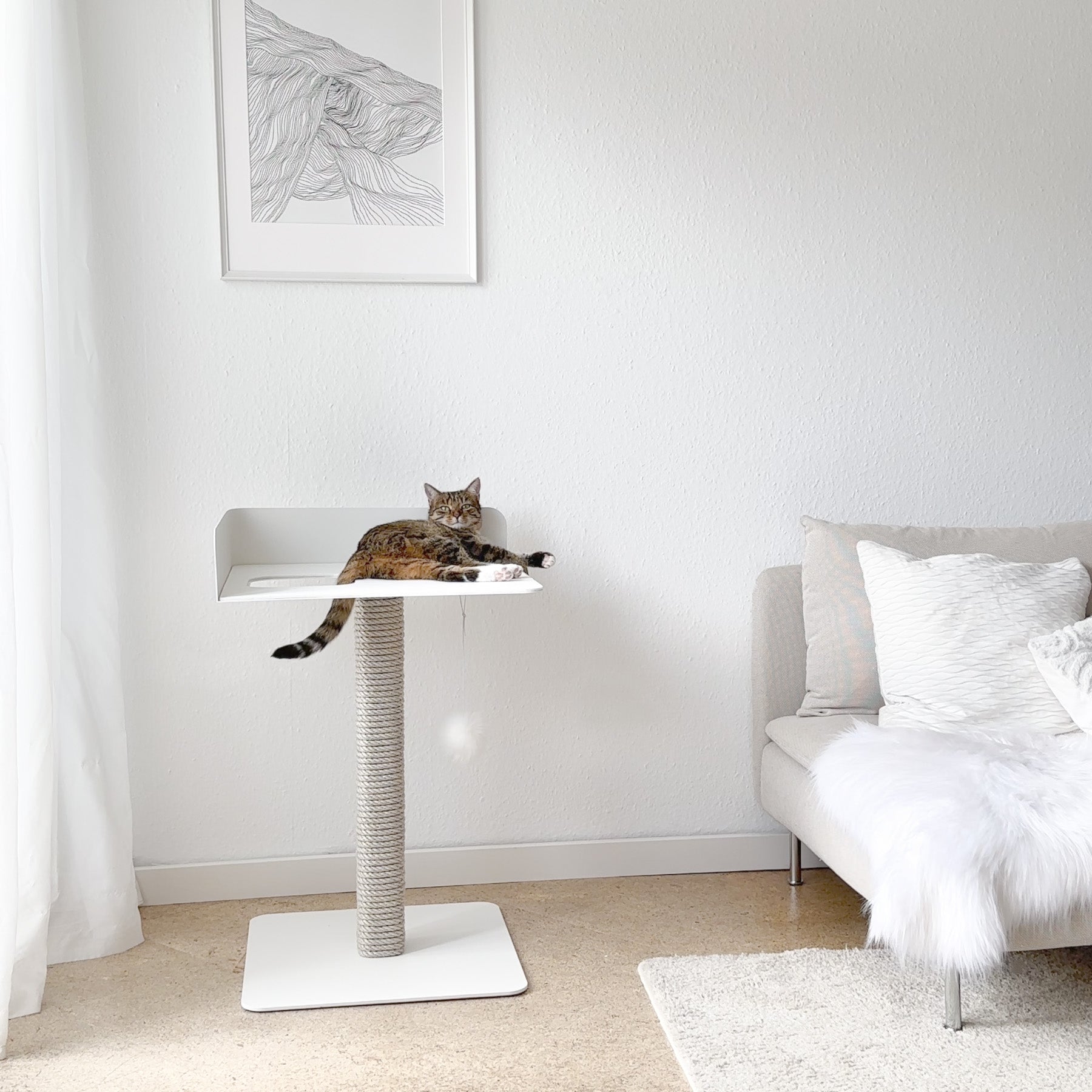 STYA Katzen Kratzbaum MS520 Weiß