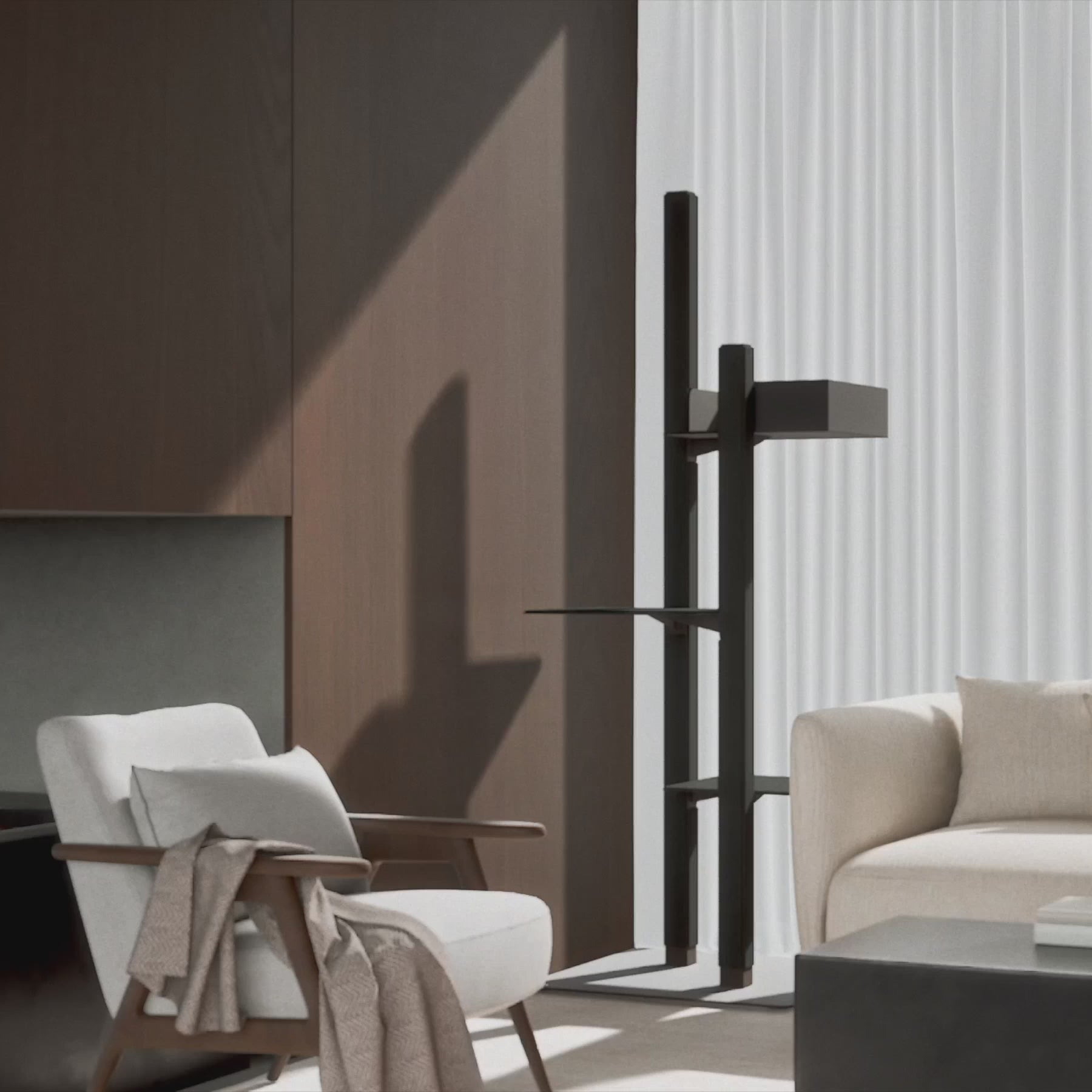 STYA Katzen Kratzbaum MS610 | Schwarz