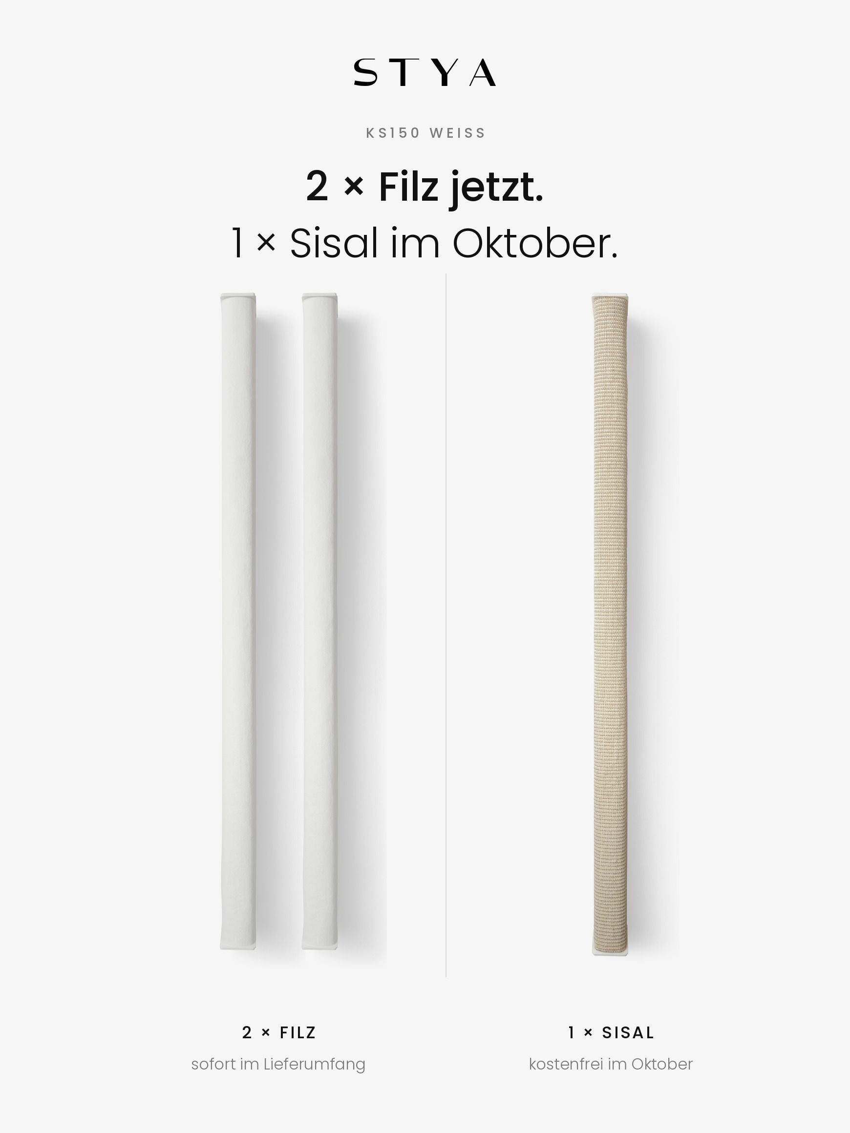 STYA Mur d'escalade pour chat | Set Essence | Poteau à griffer KS150 + Hamac XXL WL370