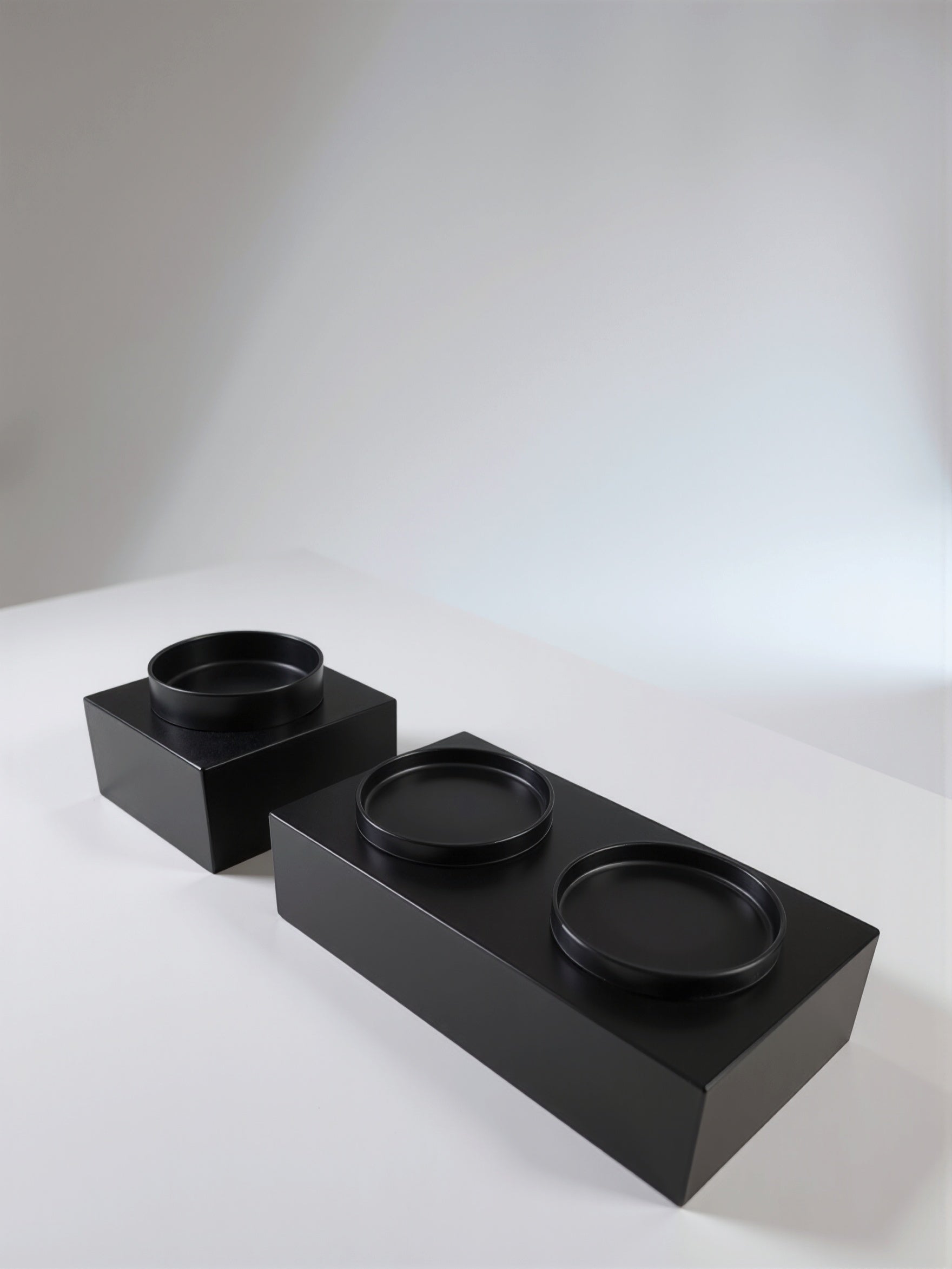 STYA Katzen Futternapf Set FE100 | Schwarz