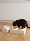 STYA Katzen Futternapf Set FE100 | Weiß