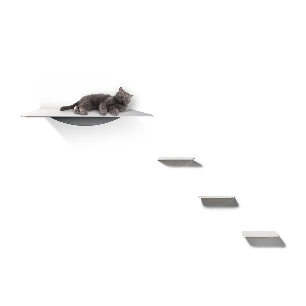 STYA Katzen Kletterwand | Set Minimalist Wandliege XXL | Linie WL100