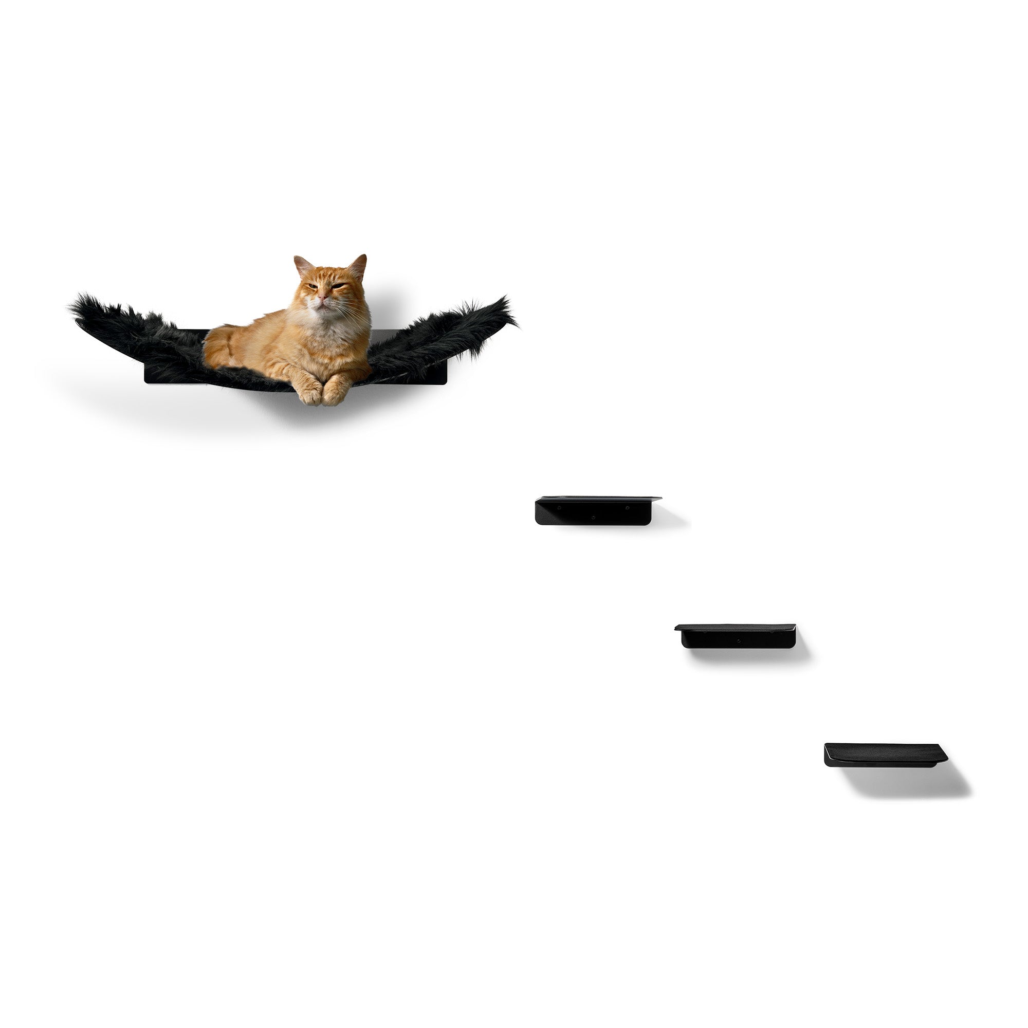 STYA Katzen Kletterwand | Set Minimalist Hängematte XXL | Linie WL300