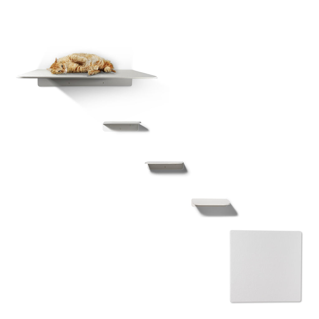 STYA Katzen Kletterwand | Set Eleganz Wandliege XXL | Linie WL300