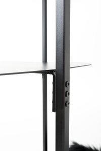 STYA Kratzbaum MS 310 - Schwarz | Design Katzenbaum aus Metall - Katzengerecht, modern und minimalistisch, Premium Qualität
