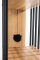 STYA Kratzbaum MS 220 - Schwarz | Sisal Uni | Design Katzenbaum aus Holz und Metall - Katzengerecht, modern und minimalistisch, Premium Qualität, hohe Stabilität Sisal | Schwarz | Uni