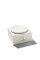 STYA Futternapf für Katzen FE 100 - Weiß | Design Futternapf aus Metall und Porzellan l - Katzengerecht, modern und minimalistisch, Premium Qualität, Pflegeleicht