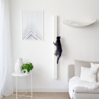 STYA Katzen Wandstange KS 150 | Kletter- und Kratzstamm, Design Wandmöbel Katzenkletterwand aus Holz + Filz- Katzengerecht, 150 cm, modern und minimalistisch, Premium Qualität